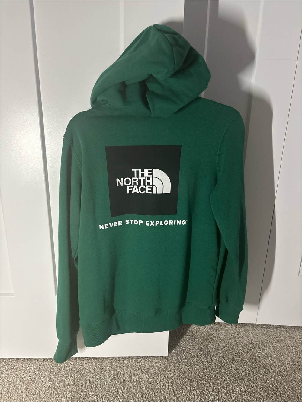 The North Face Green Logo Hoodie - Never Stop Exploring